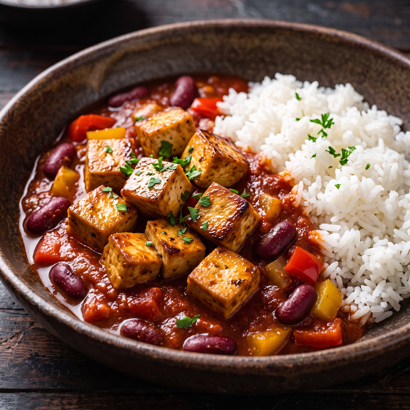 Wędzone tofu po meksykańsku