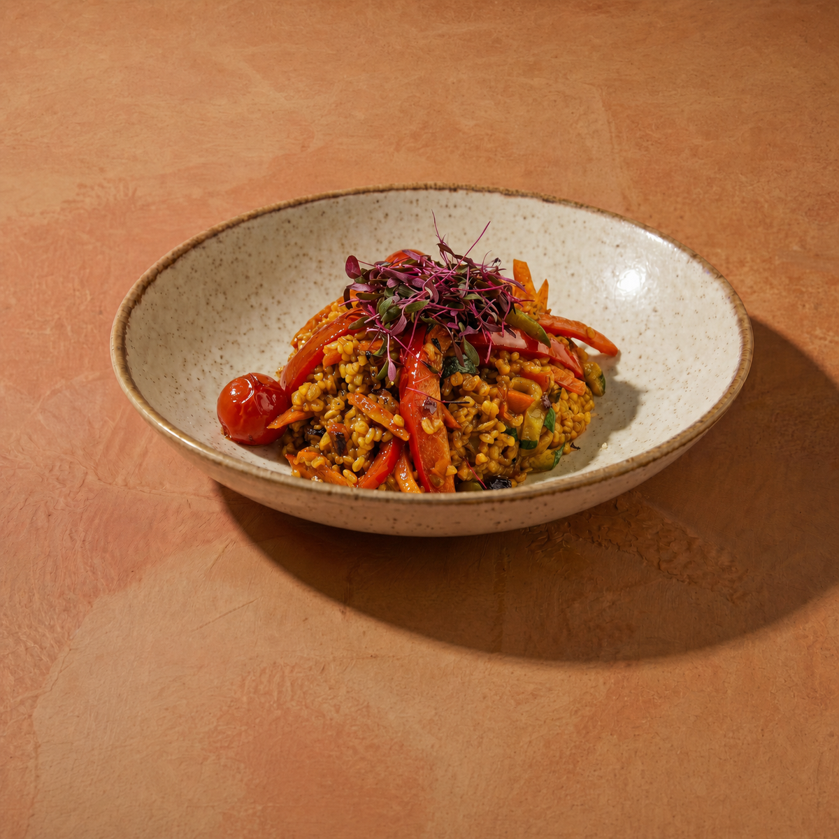 Kasza bulgur z warzywami w sosie pomidorowym - gotowe danie FOODIN